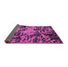 Sideview of Abstract Pink Modern Rug, abs4987pnk