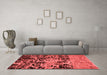 Modern Red Washable Rugs