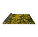 Sideview of Abstract Yellow Modern Rug, abs4987yw