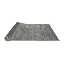 Sideview of Abstract Gray Modern Rug, abs4988gry