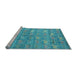 Sideview of Machine Washable Abstract Light Blue Modern Rug, wshabs4988lblu