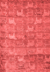 Abstract Red Modern Rug, abs4988red