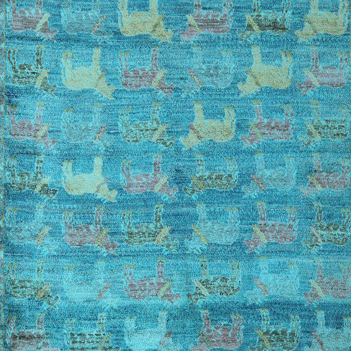 Abstract Light Blue Modern Rug, abs4988lblu