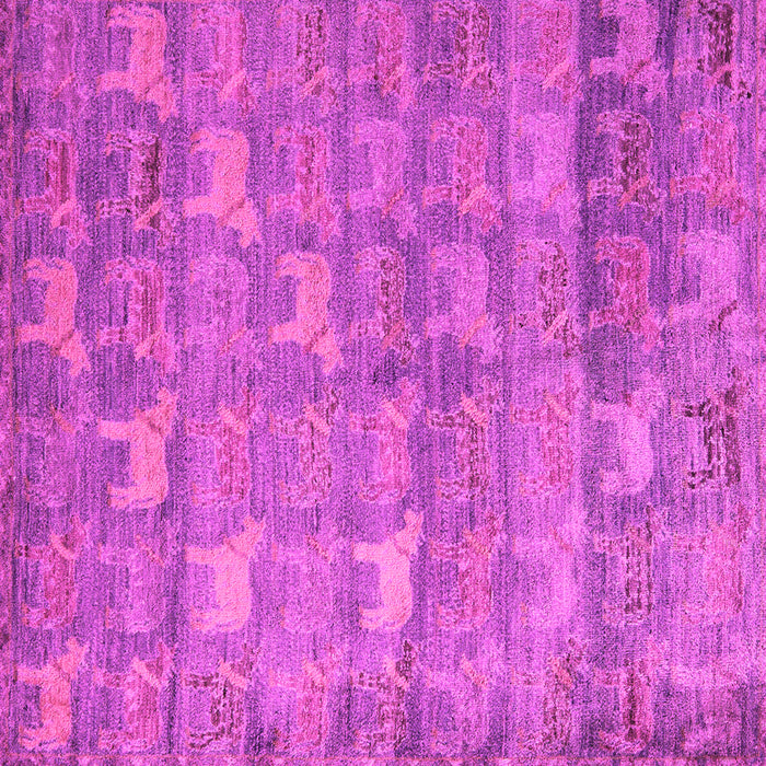 Square Abstract Pink Modern Rug, abs4988pnk