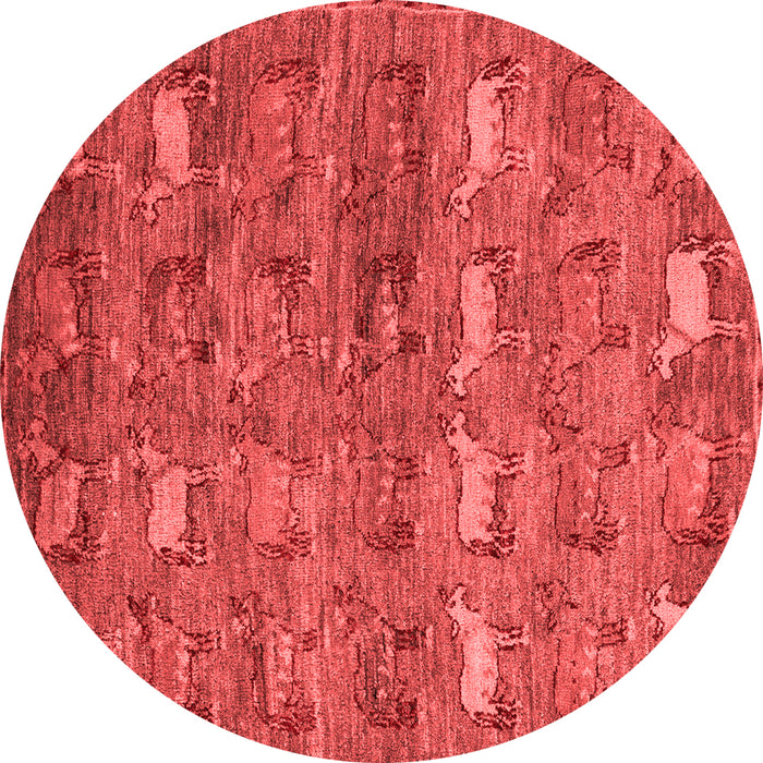 Machine Washable Abstract Red Modern Rug, wshabs4989red