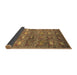 Sideview of Abstract Brown Modern Rug, abs4989brn