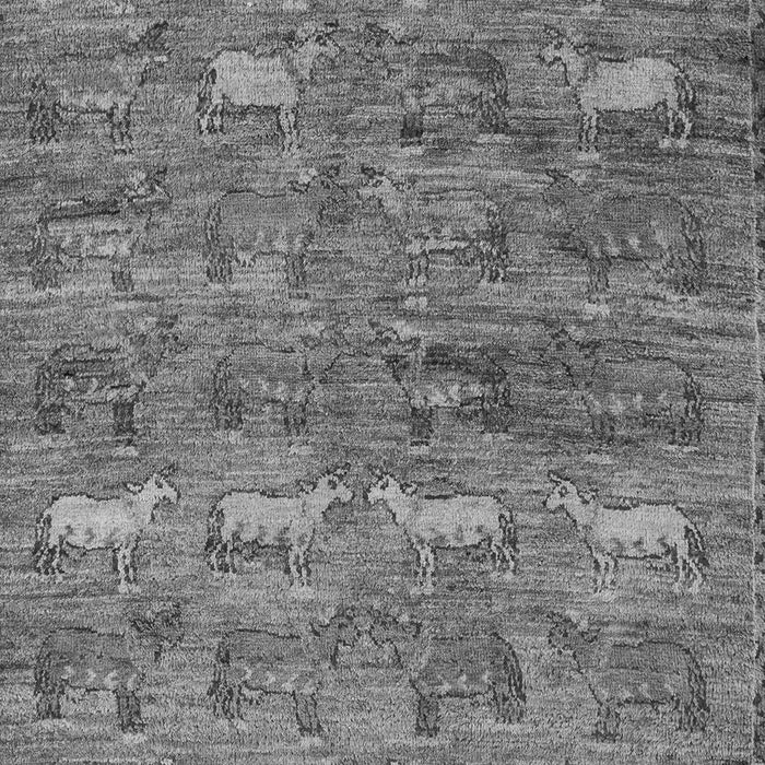 Abstract Gray Modern Rug, abs4989gry