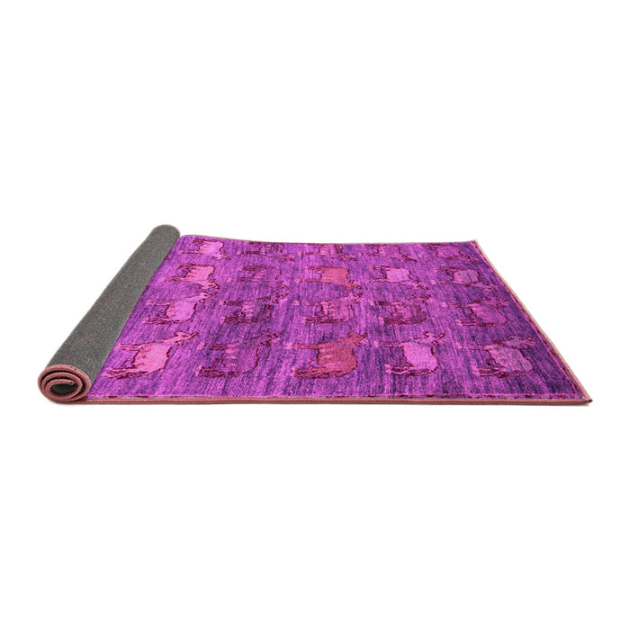 Sideview of Abstract Pink Modern Rug, abs4989pnk