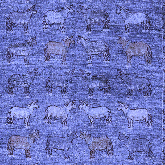 Machine Washable Abstract Blue Modern Rug, wshabs4989blu