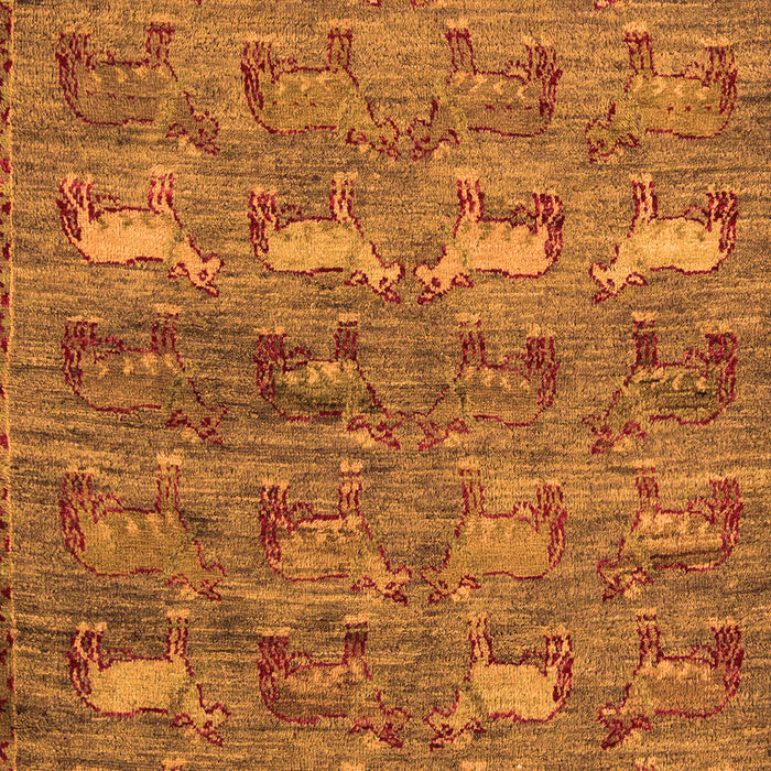 Abstract Orange Modern Rug, abs4989org