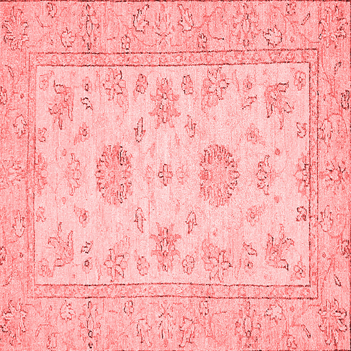 Machine Washable Oriental Red Traditional Rug, wshabs498red