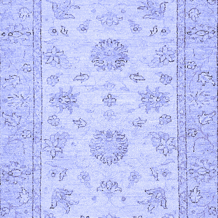 Machine Washable Oriental Blue Traditional Rug, wshabs498blu