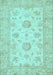 Oriental Light Blue Traditional Rug, abs498lblu