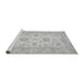 Sideview of Machine Washable Oriental Gray Traditional Rug, wshabs498gry