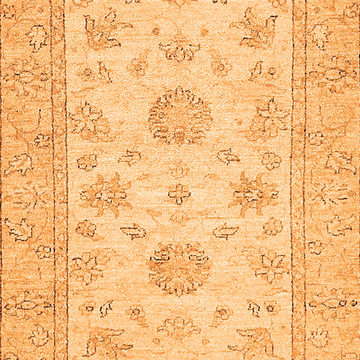 Machine Washable Oriental Orange Traditional Area Rugs, wshabs498org