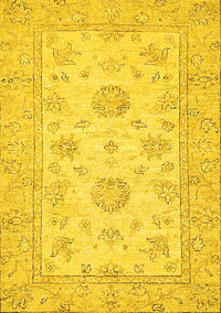 Oriental Yellow Traditional Rug, abs498yw