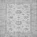 Square Machine Washable Oriental Gray Traditional Rug, wshabs498gry