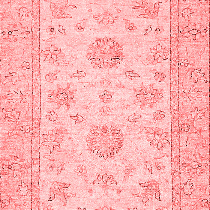 Machine Washable Oriental Red Traditional Rug, wshabs498red