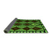 Sideview of Abstract Green Modern Rug, abs4990grn