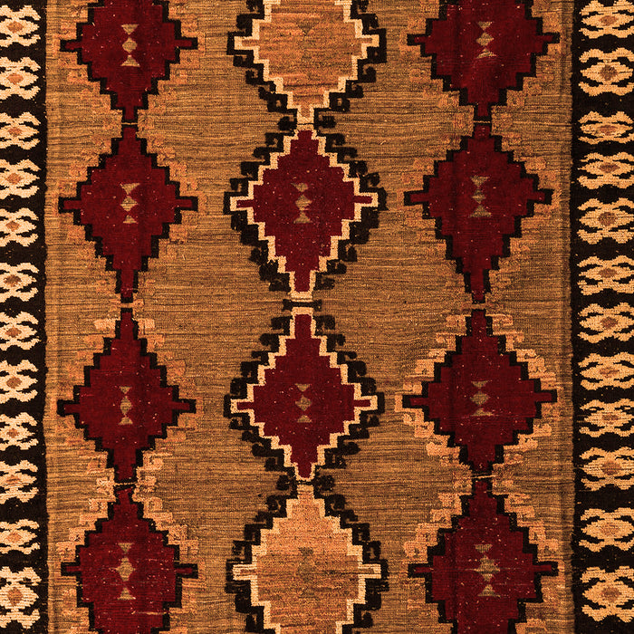 Machine Washable Abstract Orange Modern Area Rugs, wshabs4990org