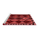 Modern Red Washable Rugs