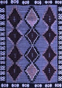 Abstract Blue Modern Rug, abs4990blu