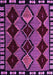 Machine Washable Abstract Purple Modern Area Rugs, wshabs4990pur