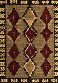 Abstract Brown Modern Rug, abs4990brn