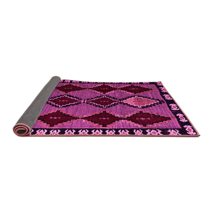 Sideview of Abstract Pink Modern Rug, abs4990pnk