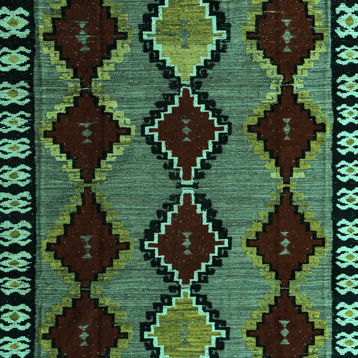 Abstract Turquoise Modern Rug, abs4990turq