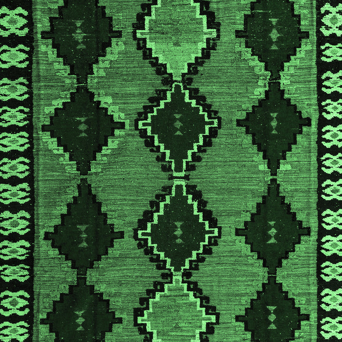 Machine Washable Abstract Emerald Green Modern Area Rugs, wshabs4990emgrn