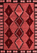 Abstract Red Modern Area Rugs