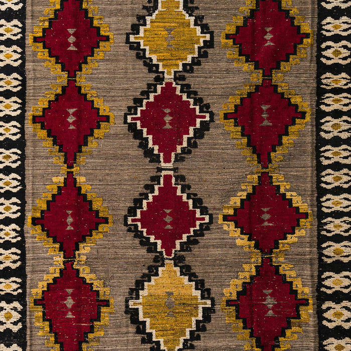 Machine Washable Abstract Night Red Rug, wshabs4990