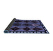 Sideview of Abstract Blue Modern Rug, abs4990blu