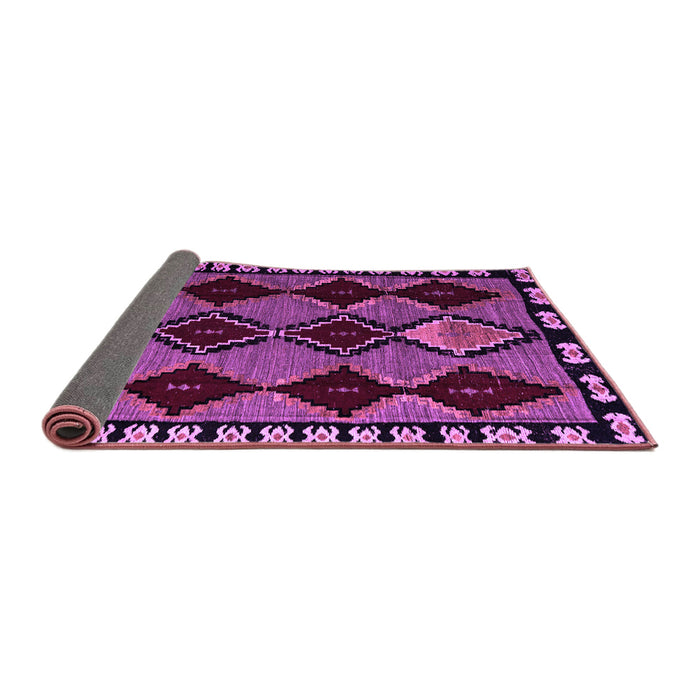 Sideview of Abstract Purple Modern Rug, abs4990pur