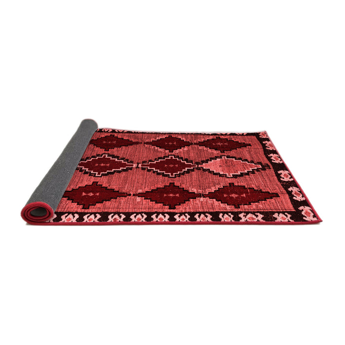 Abstract Red Modern Area Rugs