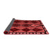 Abstract Red Modern Area Rugs