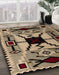 Machine Washable Abstract Bakers Brown Rug in a Family Room, wshabs4991