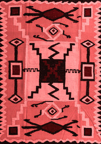 Abstract Red Modern Rug, abs4991red