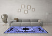 Machine Washable Abstract Blue Modern Rug in a Living Room, wshabs4991blu