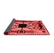 Abstract Red Modern Area Rugs