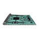 Sideview of Abstract Light Blue Modern Rug, abs4991lblu