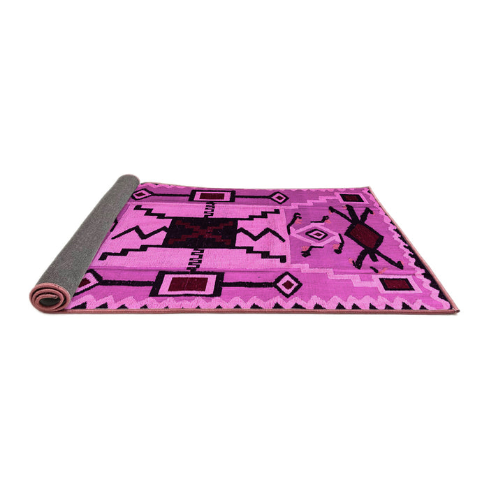 Sideview of Abstract Pink Modern Rug, abs4991pnk