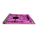 Sideview of Abstract Pink Modern Rug, abs4991pnk