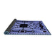 Sideview of Abstract Blue Modern Rug, abs4991blu