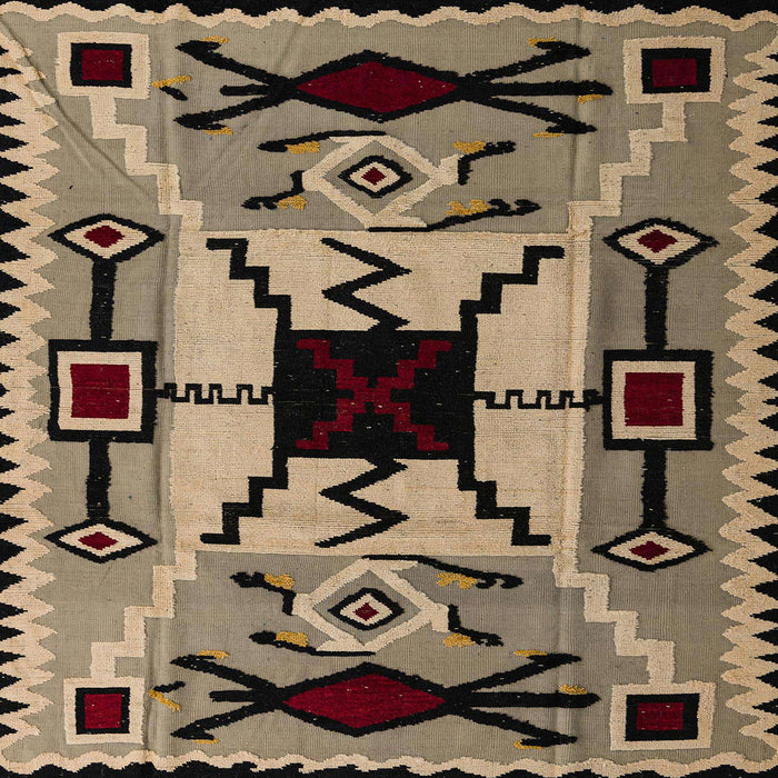 Square Machine Washable Abstract Bakers Brown Rug, wshabs4991