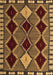 Abstract Brown Modern Rug, abs4992brn