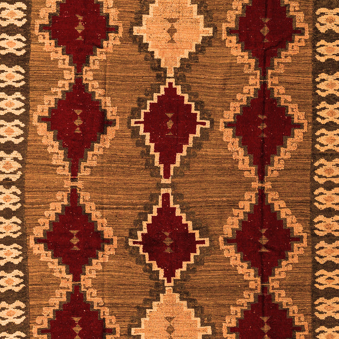 Machine Washable Abstract Orange Modern Area Rugs, wshabs4992org