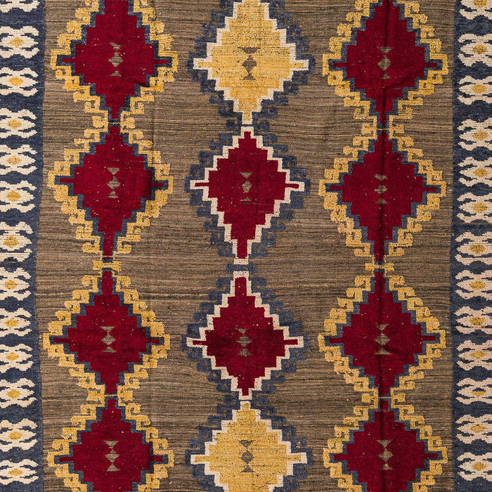 Abstract Red Modern Rug, abs4992