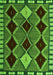 Abstract Green Modern Rug, abs4992grn